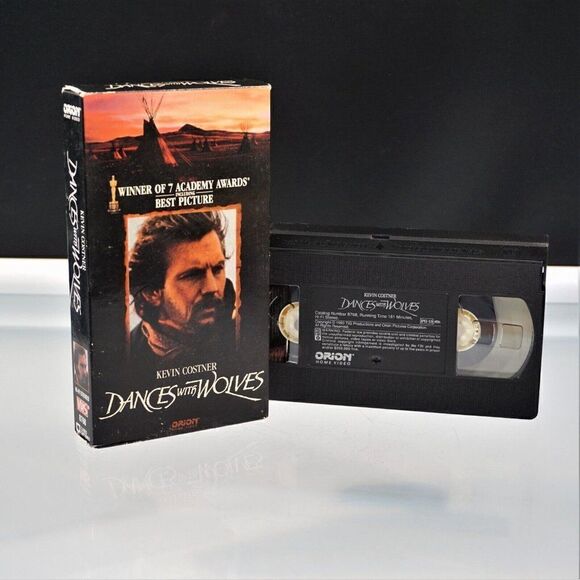 Dances With Wolves Vintage VHS Kevin Costner 1990 Orion Video - Picture 2 of 4